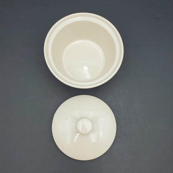 Longaberger Woven Traditions Heritage Green Butter Tub With Lid Covered Bowl - Picture 3 of 6